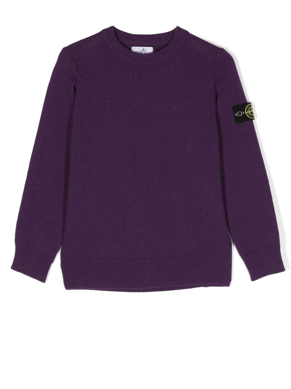 

Stone Island Junior logo-patch crew neck sweatshirt - Purple