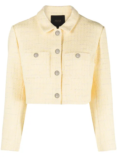 Maje Villo tweed cropped jacket 