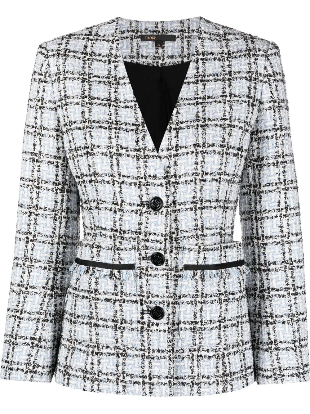 

Maje single-breasted tweed blazer - Blue