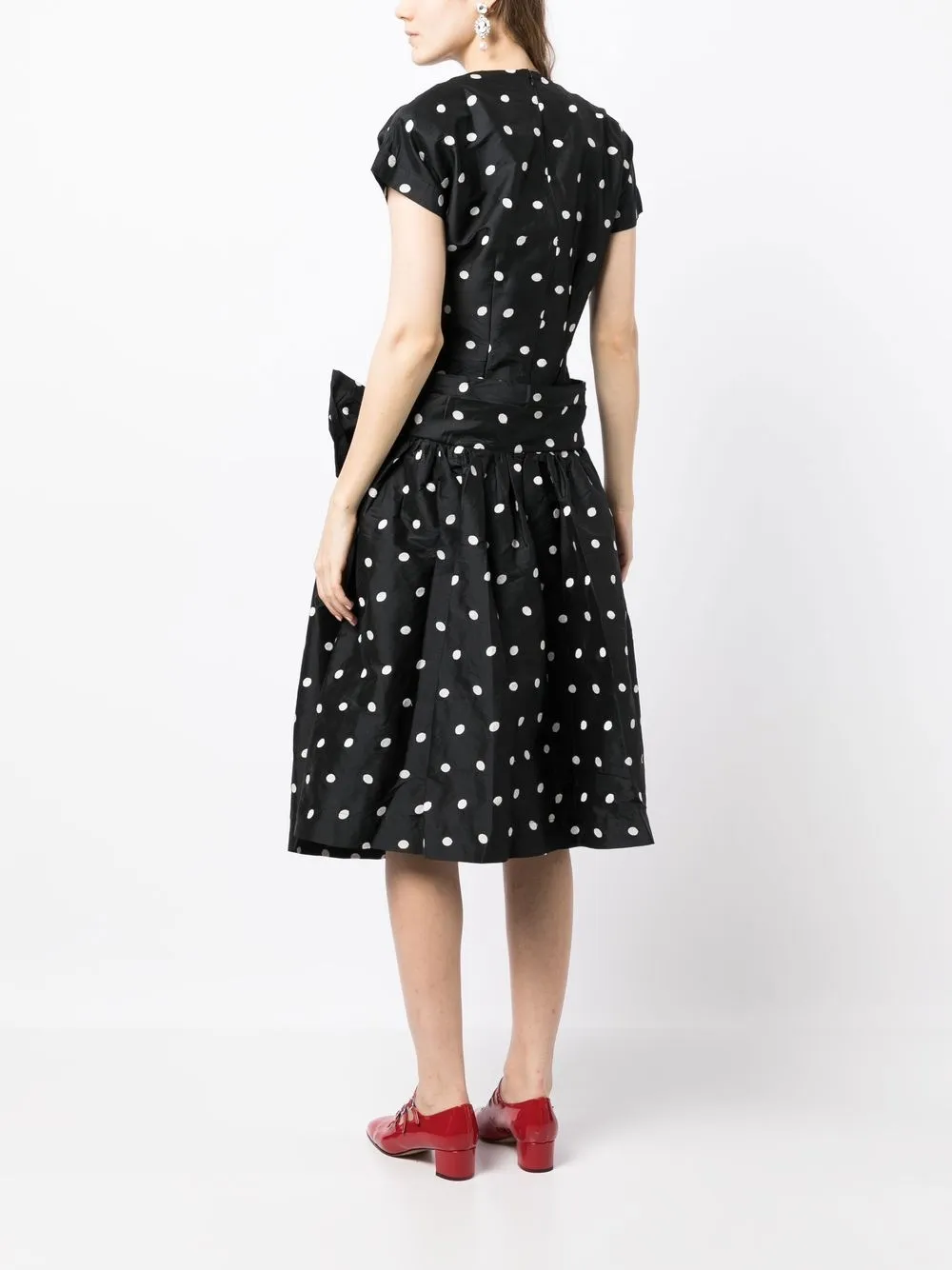Batsheva Buffy polkadot Print Dress Farfetch