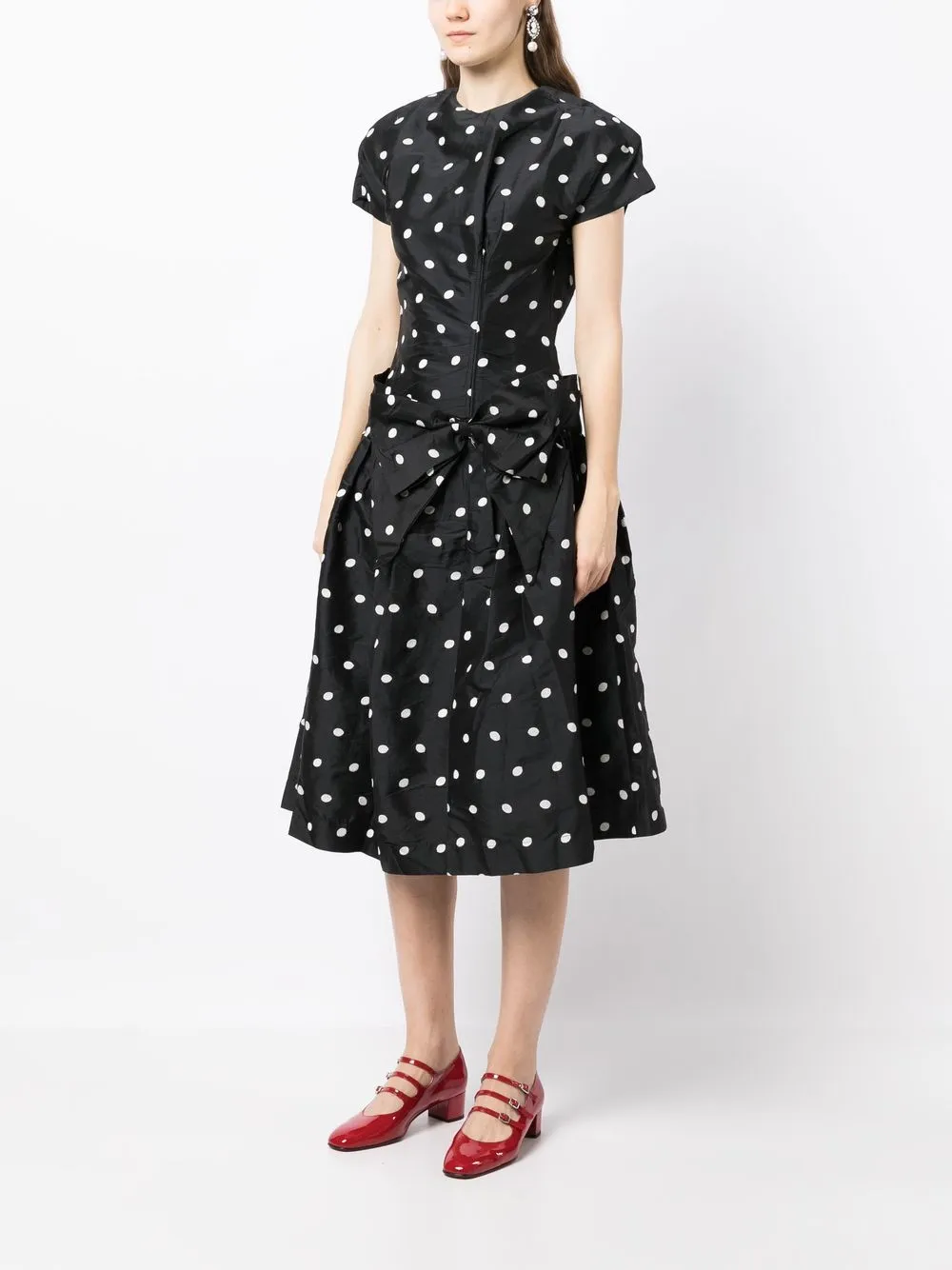 Batsheva Buffy polkadot Print Dress Farfetch