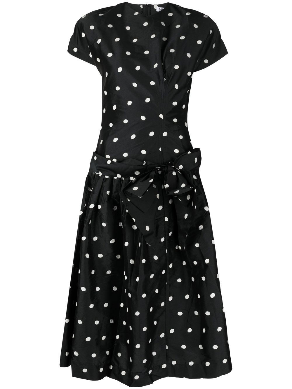 BATSHEVA BUFFY POLKA-DOT PRINT DRESS