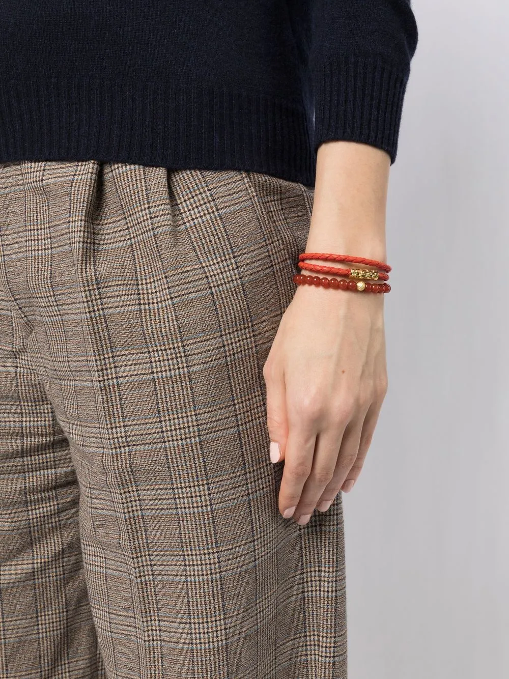 Tateossian Armband set - Rood
