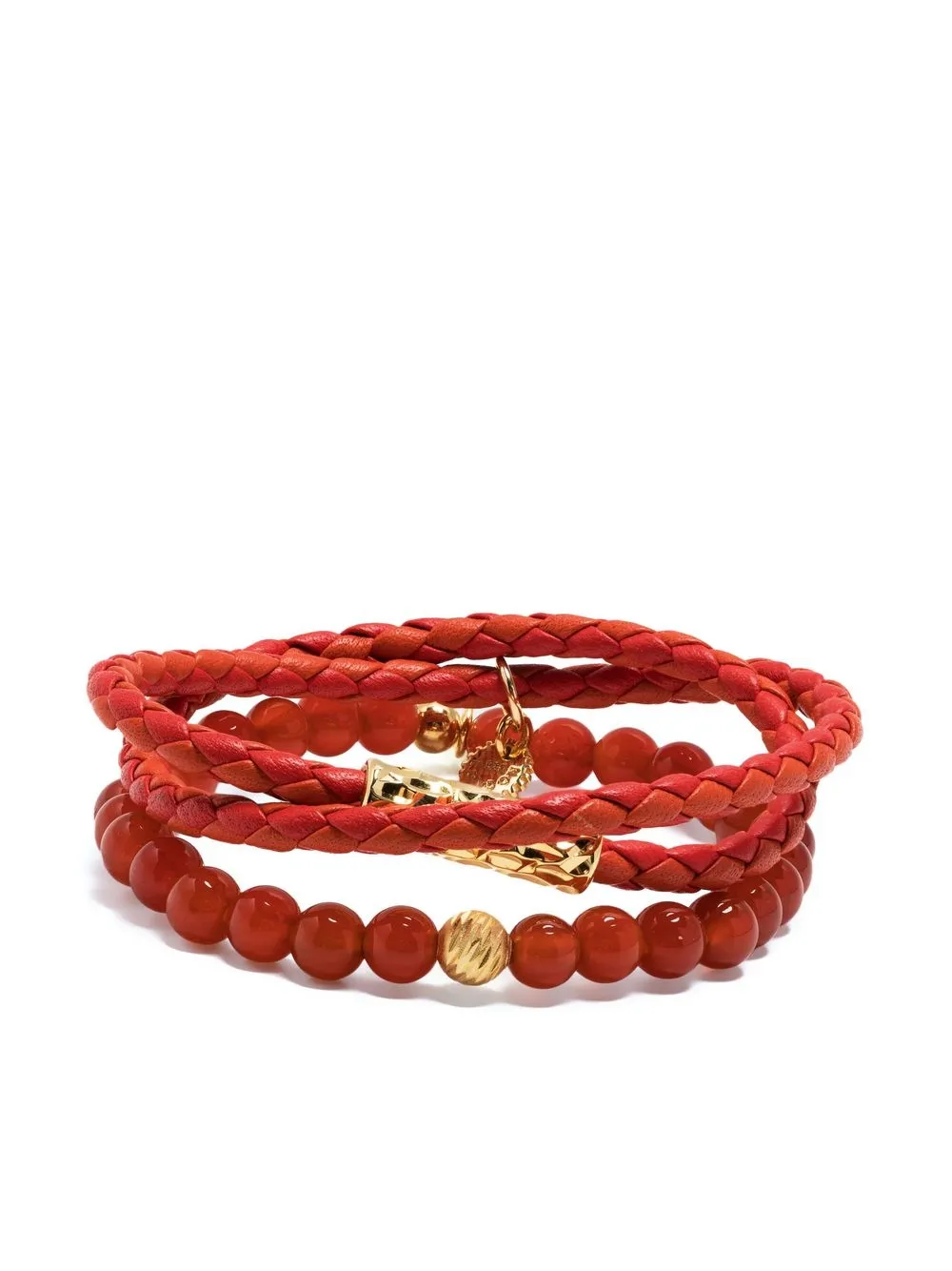 

Tateossian set de pulseras Exclusive to FARFETCH - Rojo