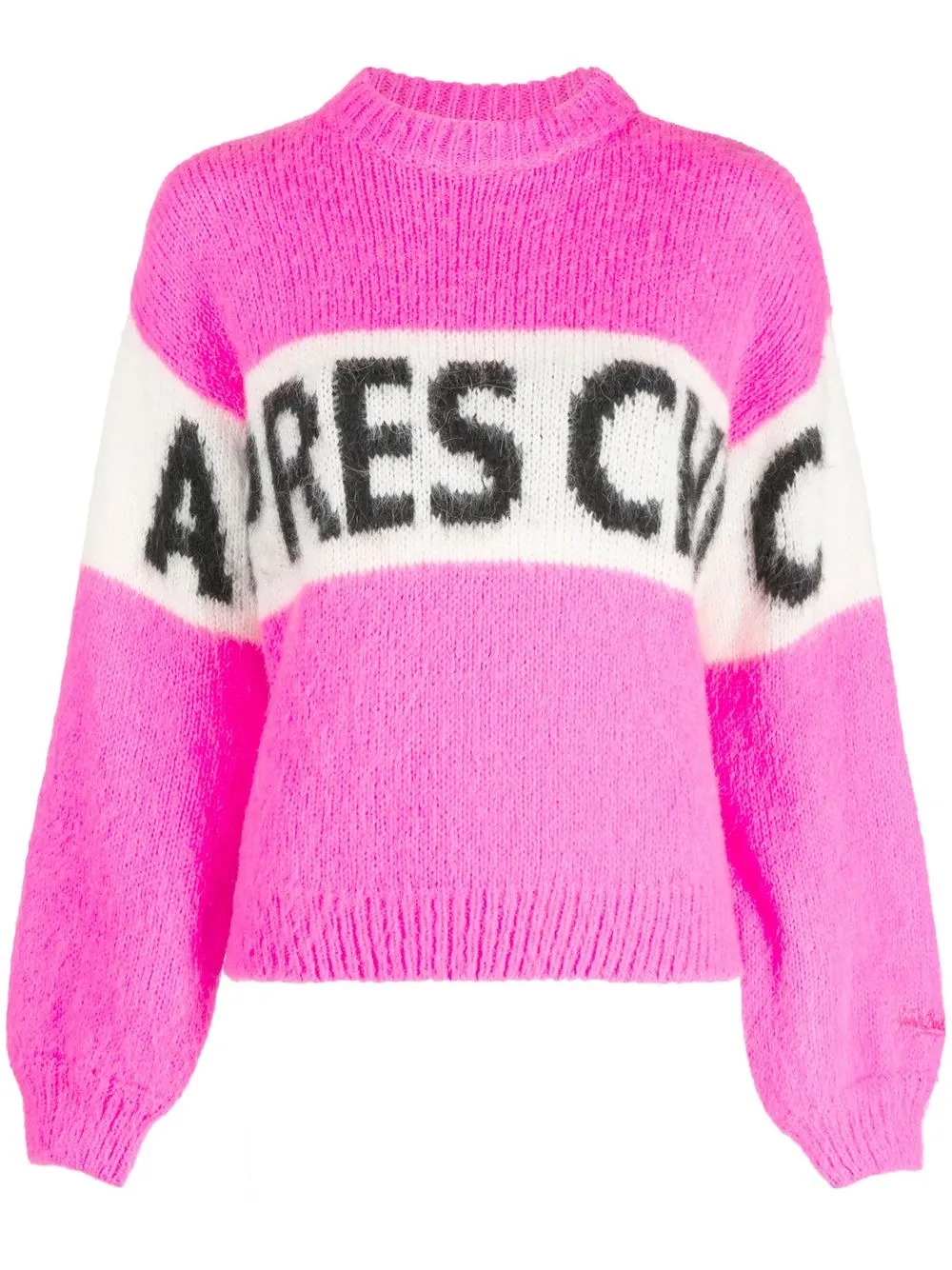 

MC2 Saint Barth Danya intarsia-knit jumper - Pink
