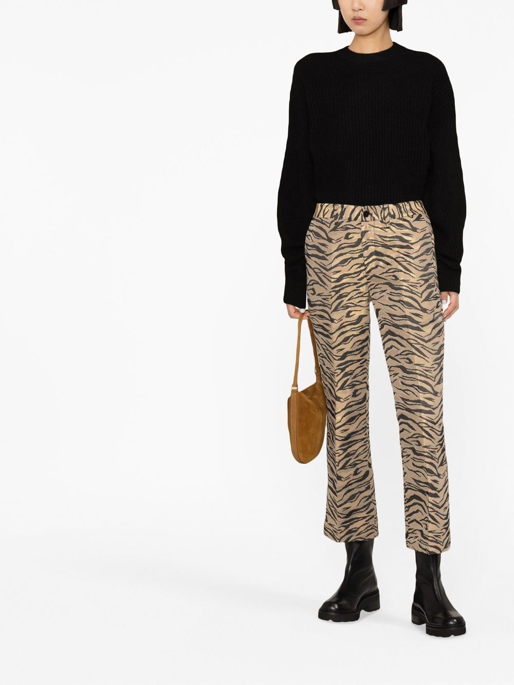 Zadig&Voltaire Broek met dierenprint - Beige