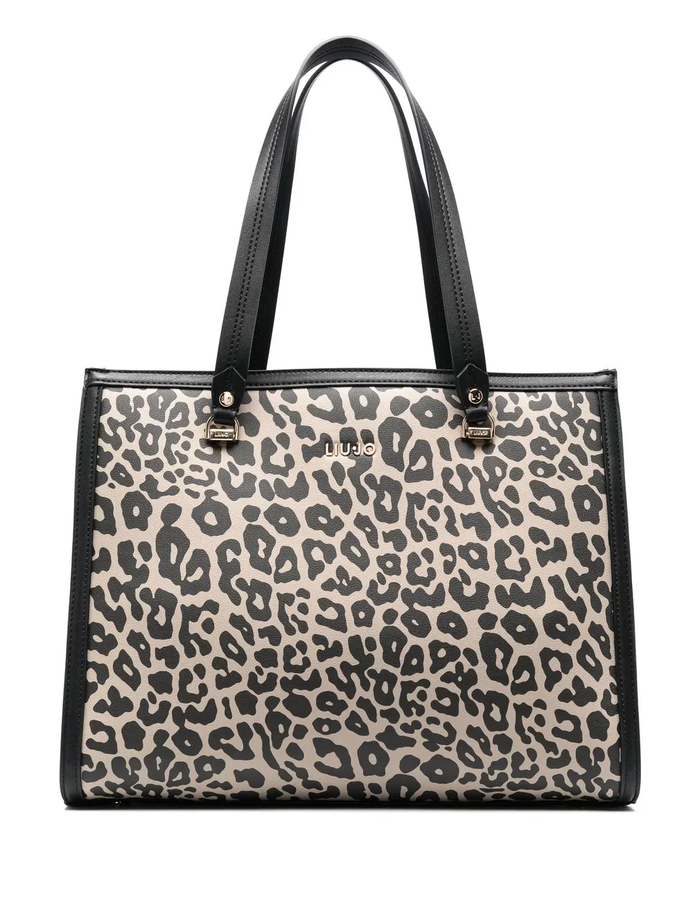 

LIU JO leopard-print tote bag - Black