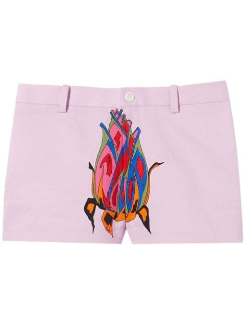 PUCCI graphic-print cotton shorts