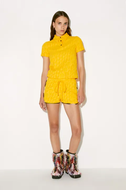 Logo-Jacquard Cotton Shorts