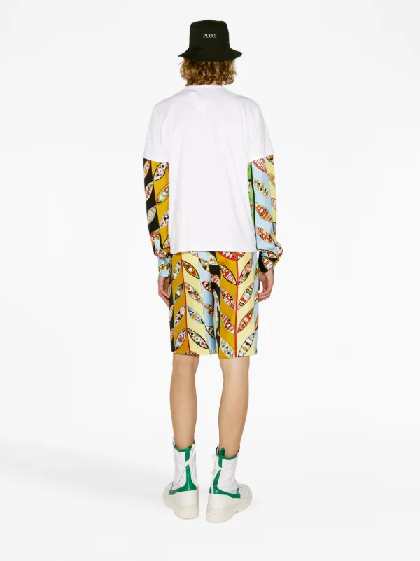 PUCCI graphic-print long-sleeve T-shirt | White | FARFETCH