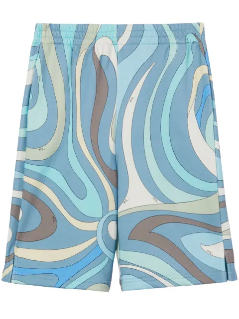 PUCCI graphic-print cotton shorts