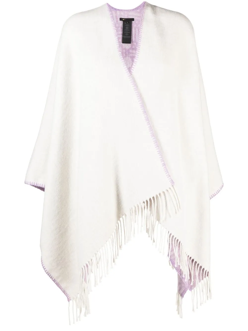 

Maje two-tone frayed shawl - Pink