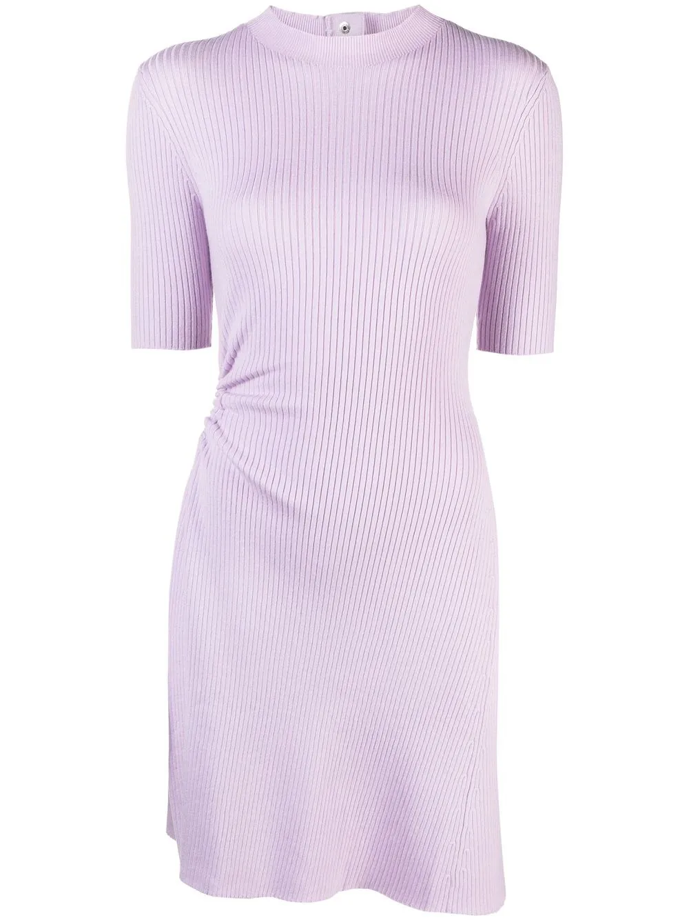 

Maje Reine ribbed-knit minidress - Purple