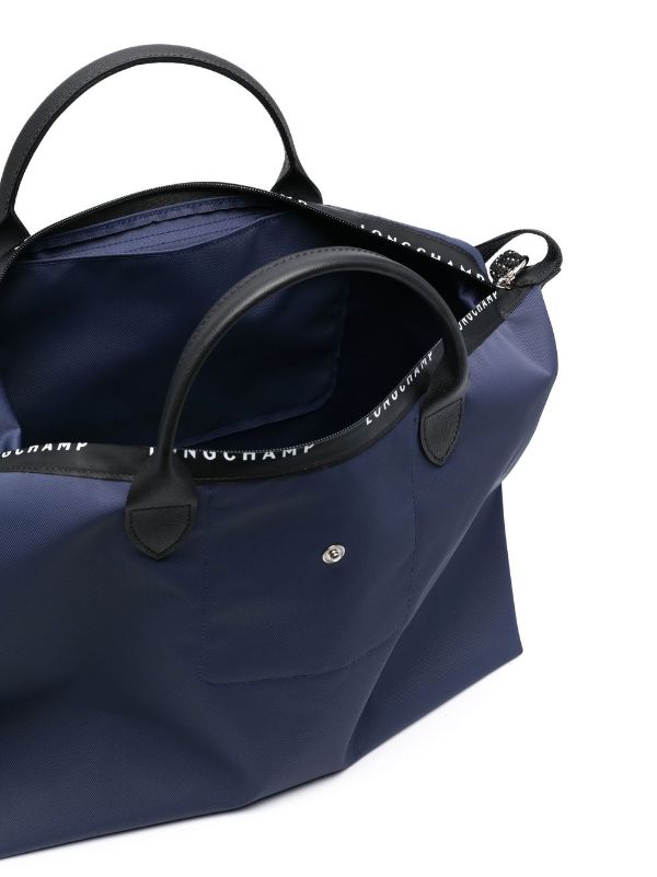 Le Pliage Club Nylon Tote Bag Size Large Blue