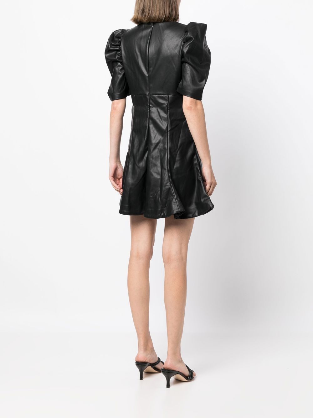 Shop Likely Alia Faux-leather Dress In Black