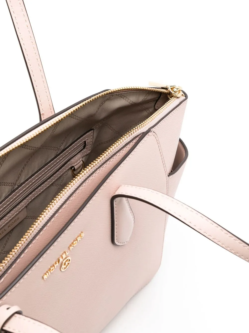 Shop Michael Michael Kors Medium Marilyn Tote Bag In Neutrals