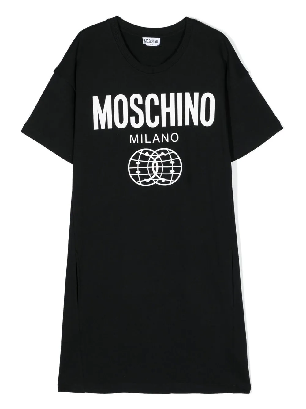 

Moschino Kids logo-print dress - Black