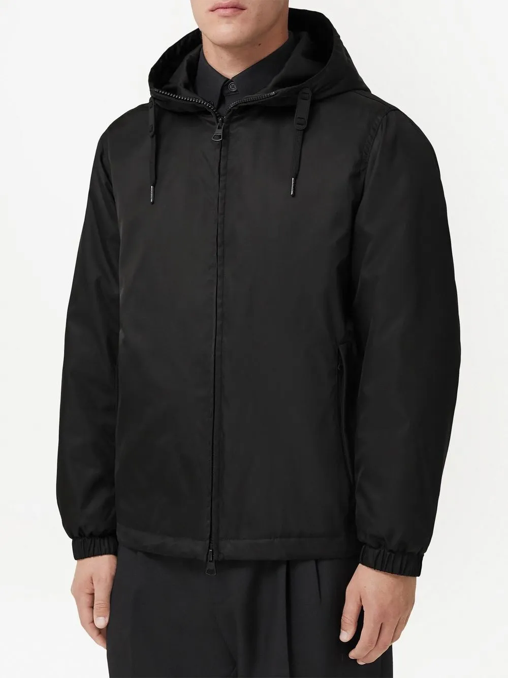 BURBERRY EKD-PRINT HOODED JACKET