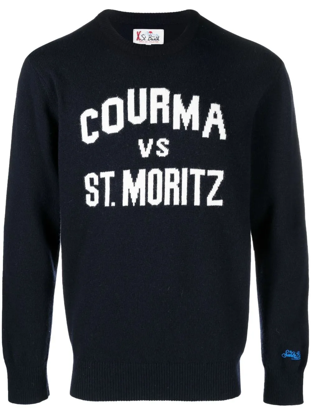 

MC2 Saint Barth intarsia-knit crew-neck jumper - Blue