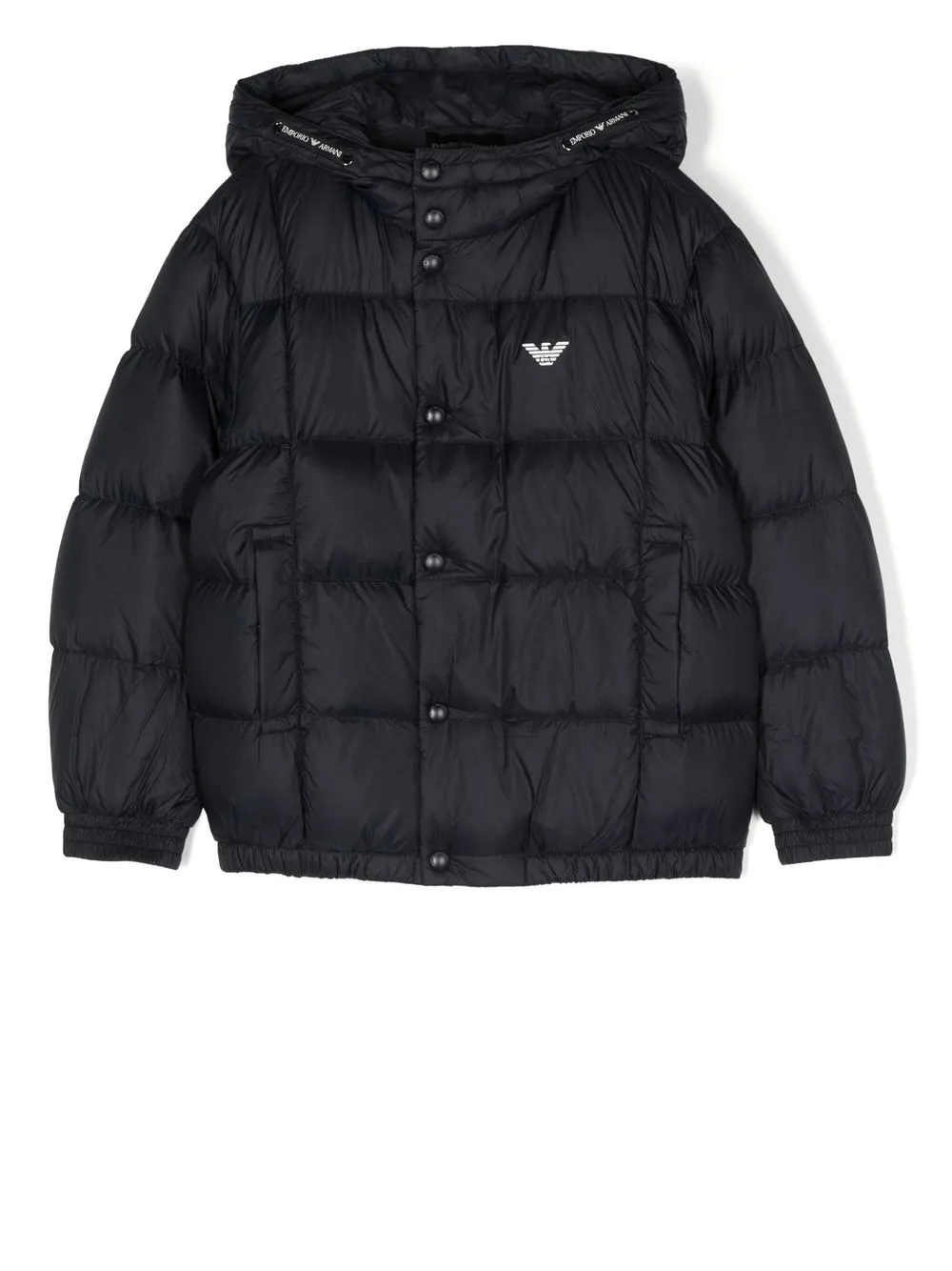 

Emporio Armani Kids logo-print puffer jacket - Blue