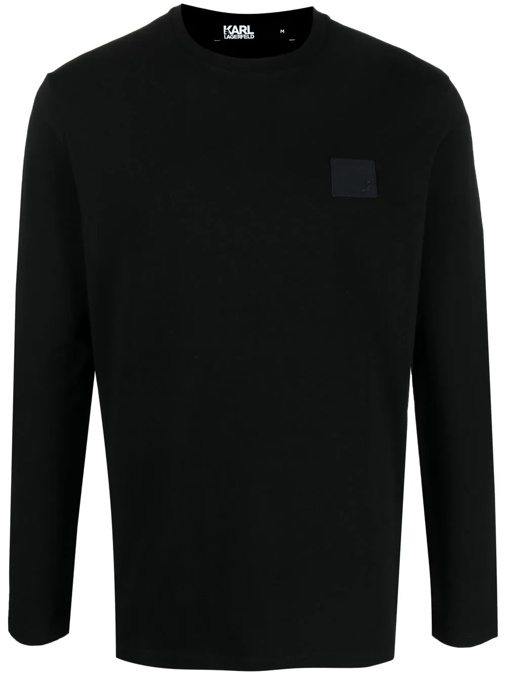 

Karl Lagerfeld logo-patch long-sleeve T-shirt - Black
