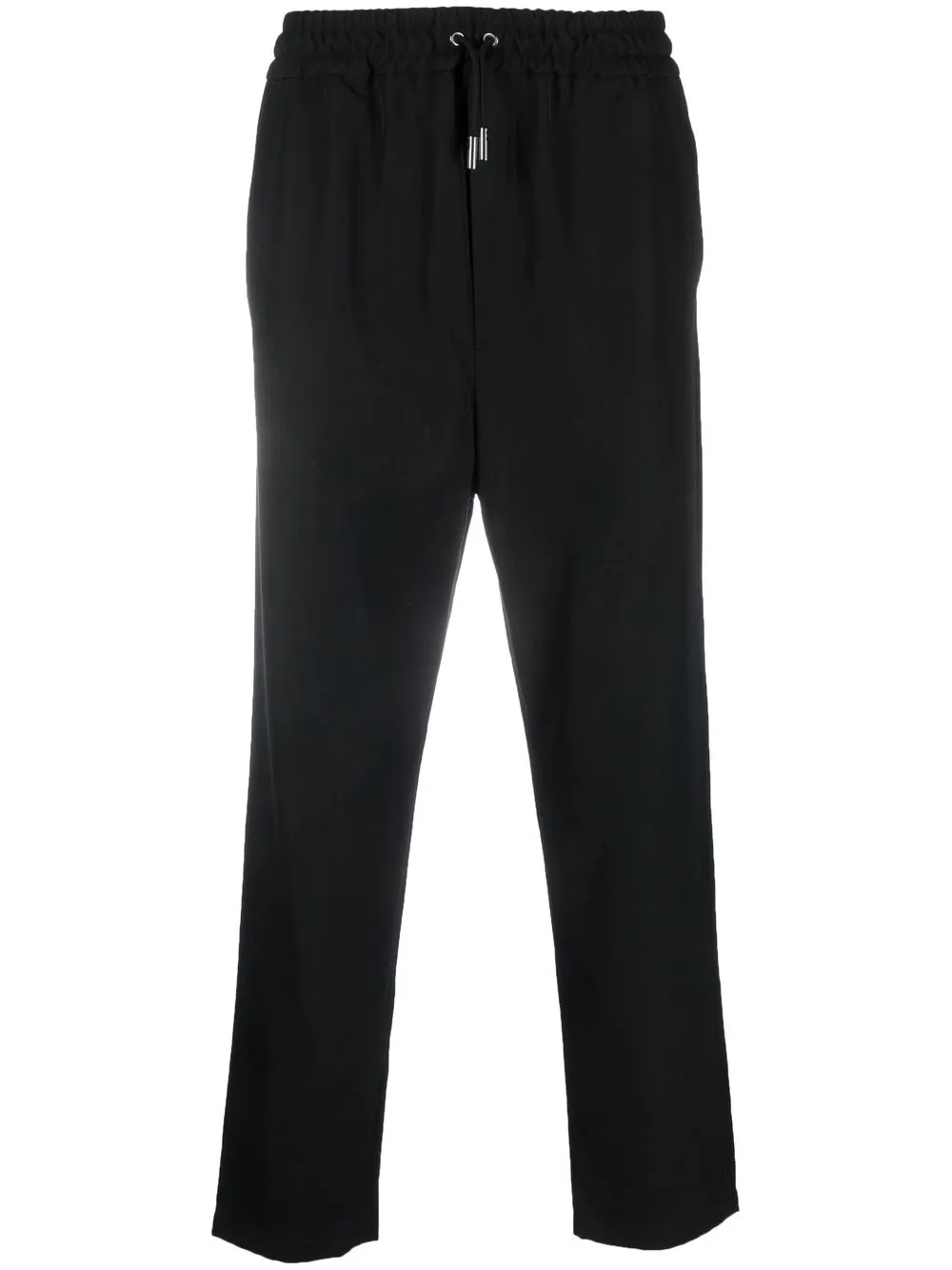 

Maison Kitsuné straight-leg drawstring trousers - Black