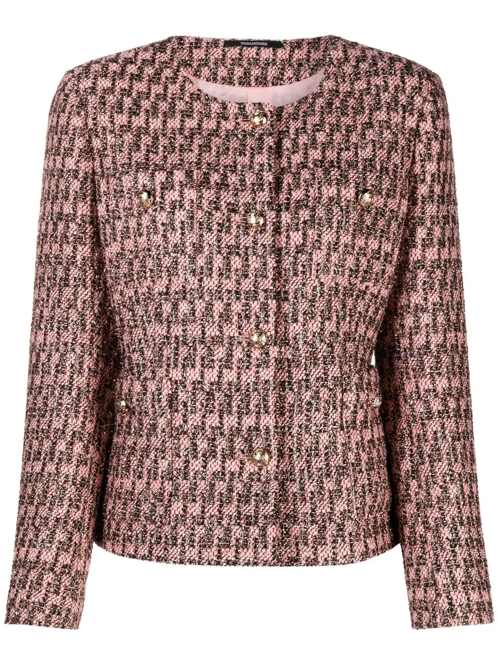 

Tagliatore single-breasted tweed jacket - Pink