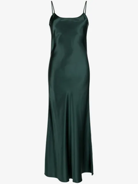 VOZ liquid silk slip dress