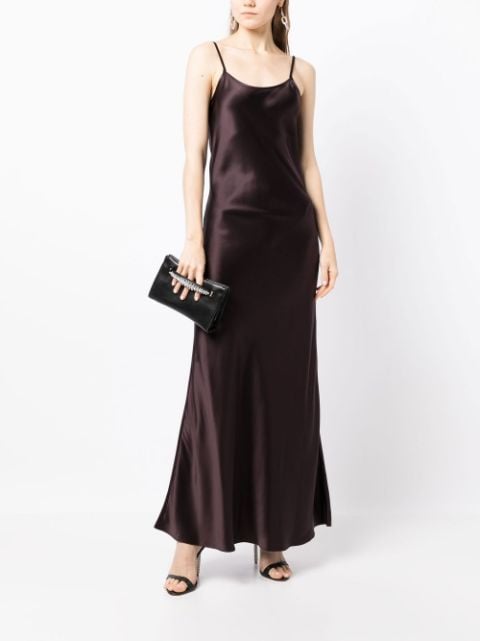 liquid silk slip dress