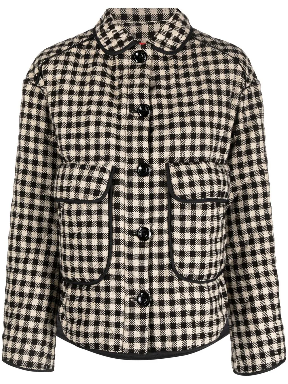 

Paltò Virginia check-print jacket - Black