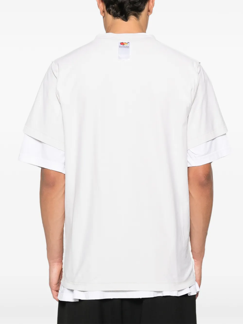 Balenciaga Gelaagd T-shirt met print Wit