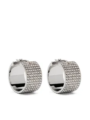 【AMINA MUADDI】astra silver-tone crystal イヤリング AMINA MUADDI Gisele silver-tone crystal earrings | NET-A-PORTER