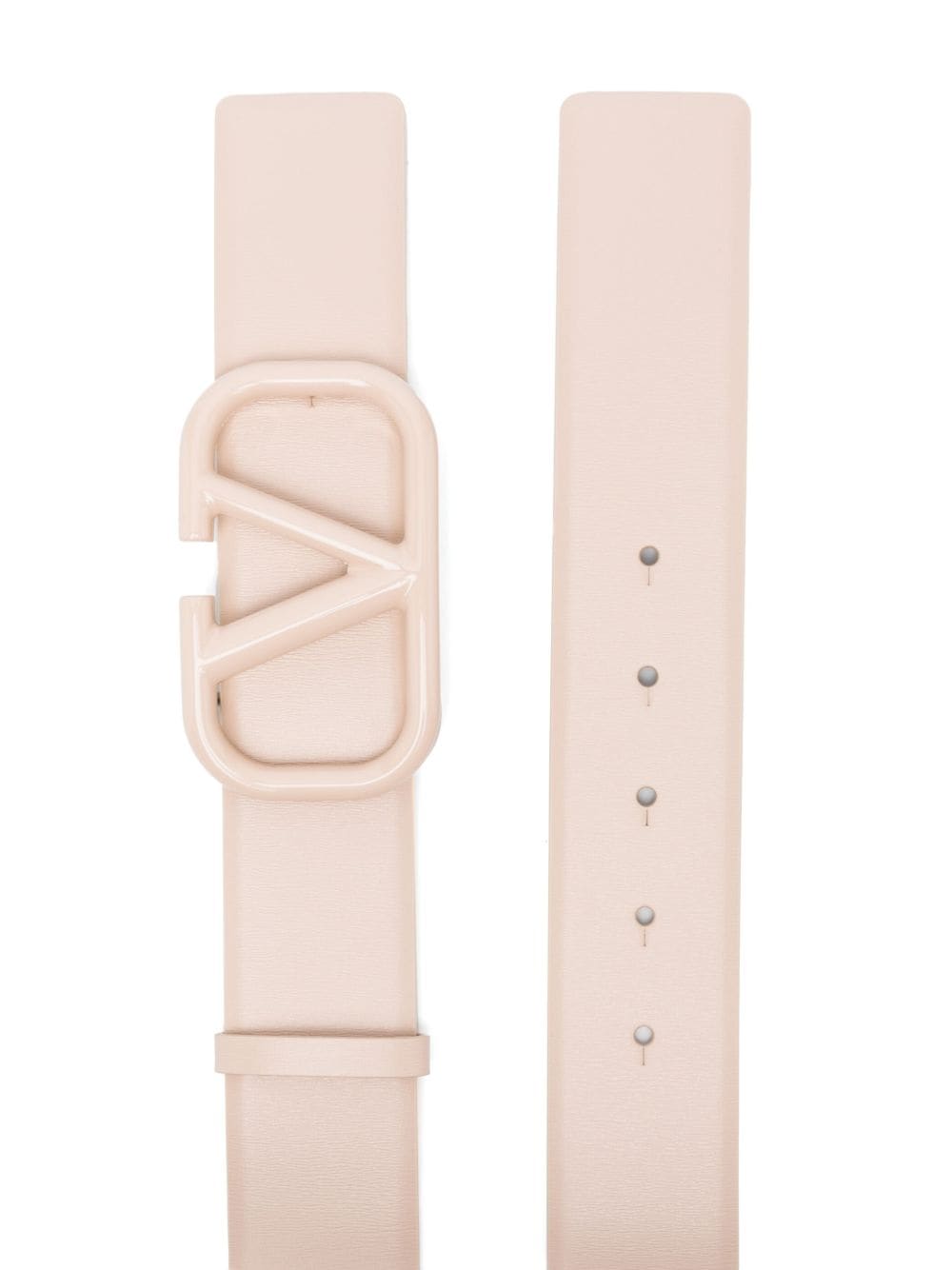 Valentino Garavani VLogo leather belt - Beige