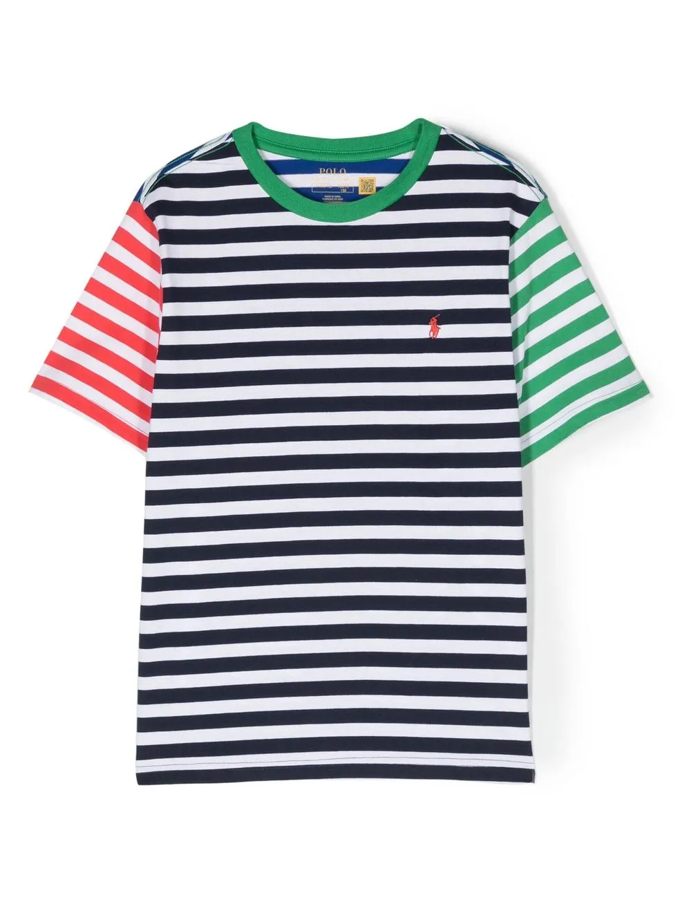 

Ralph Lauren Kids striped short-sleeved T-shirt - Blue