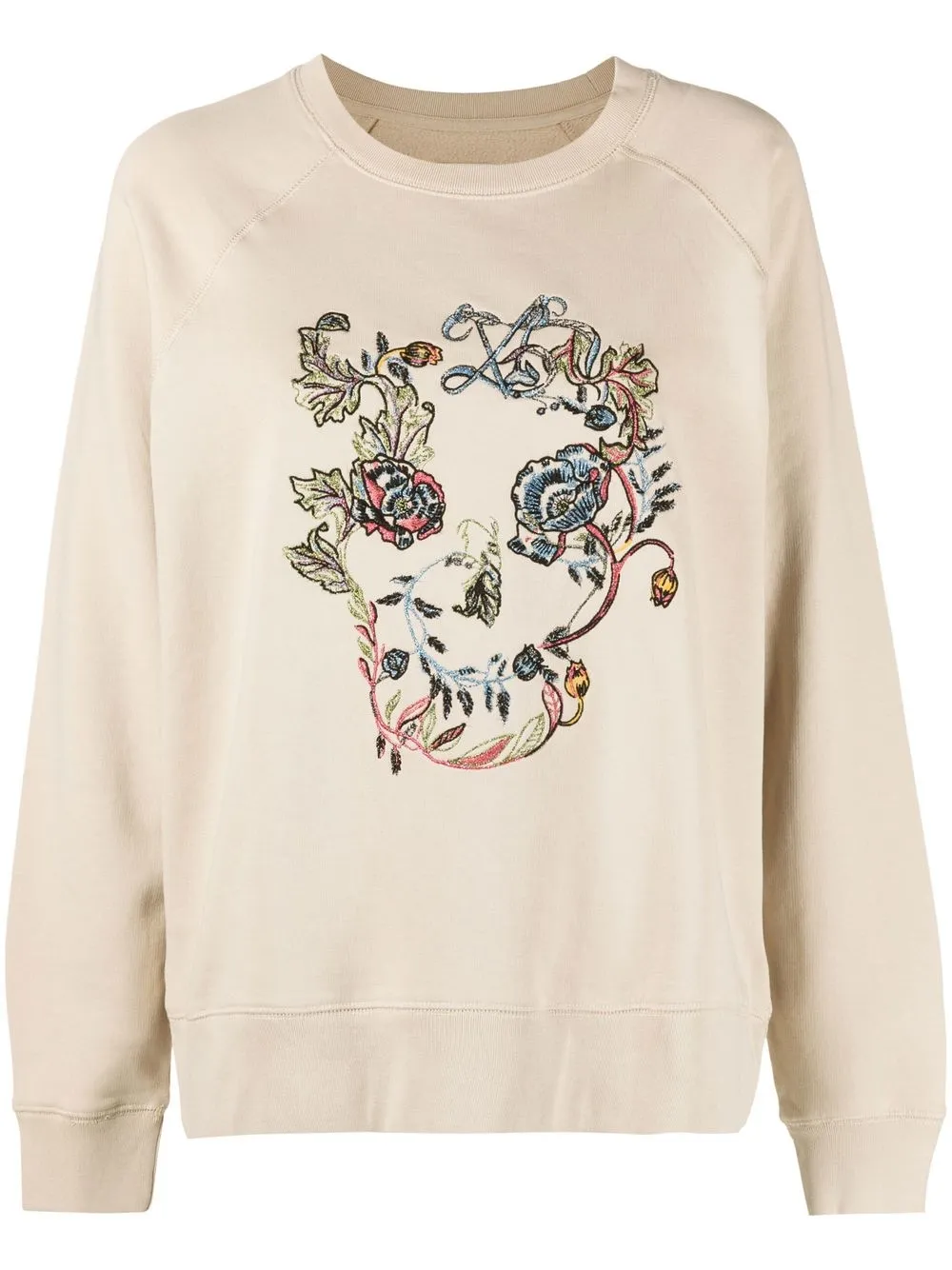 

Zadig&Voltaire floral-embroidered sweatshirt - Neutrals