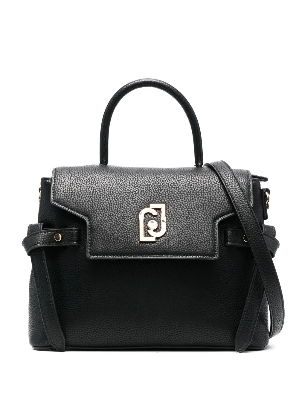 

LIU JO tote con placa del logo - Negro