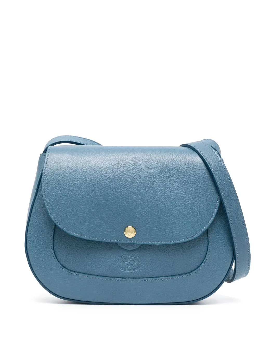 

Il Bisonte bolsa de hombro con logo en relieve - Azul