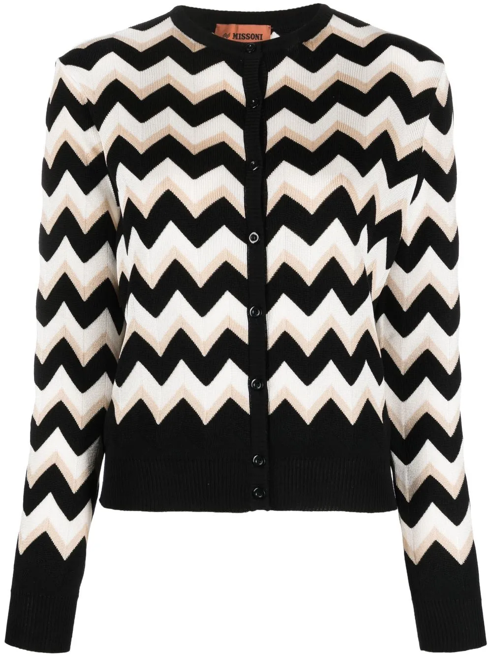 

Missoni zigzag-knit button-up cardigan - White