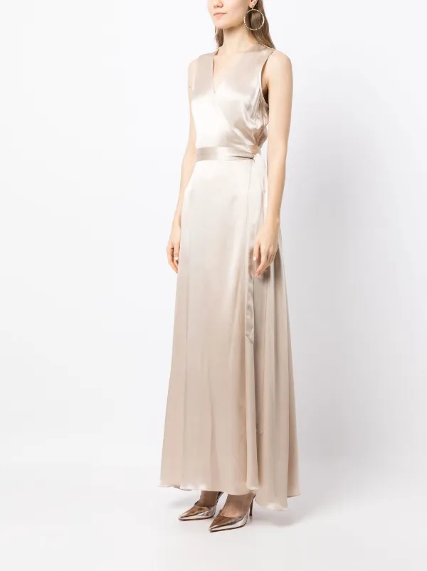 chinese dress ladies Abigail Silk Jersey Maxi Wrap Dress  Diane von Furstenberg