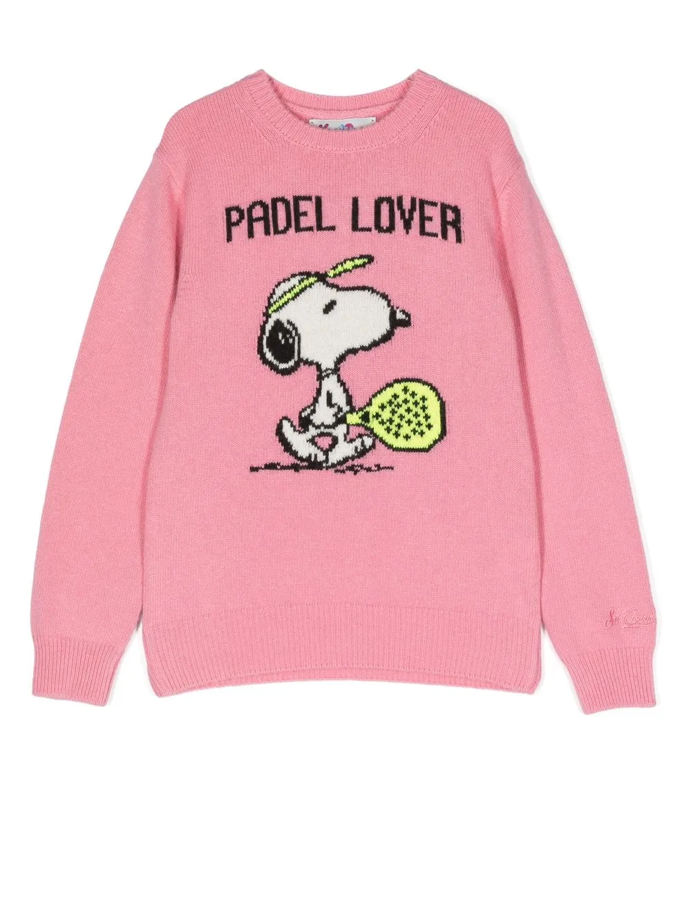 

MC2 Saint Barth Kids graphic-print knit jumper - Pink