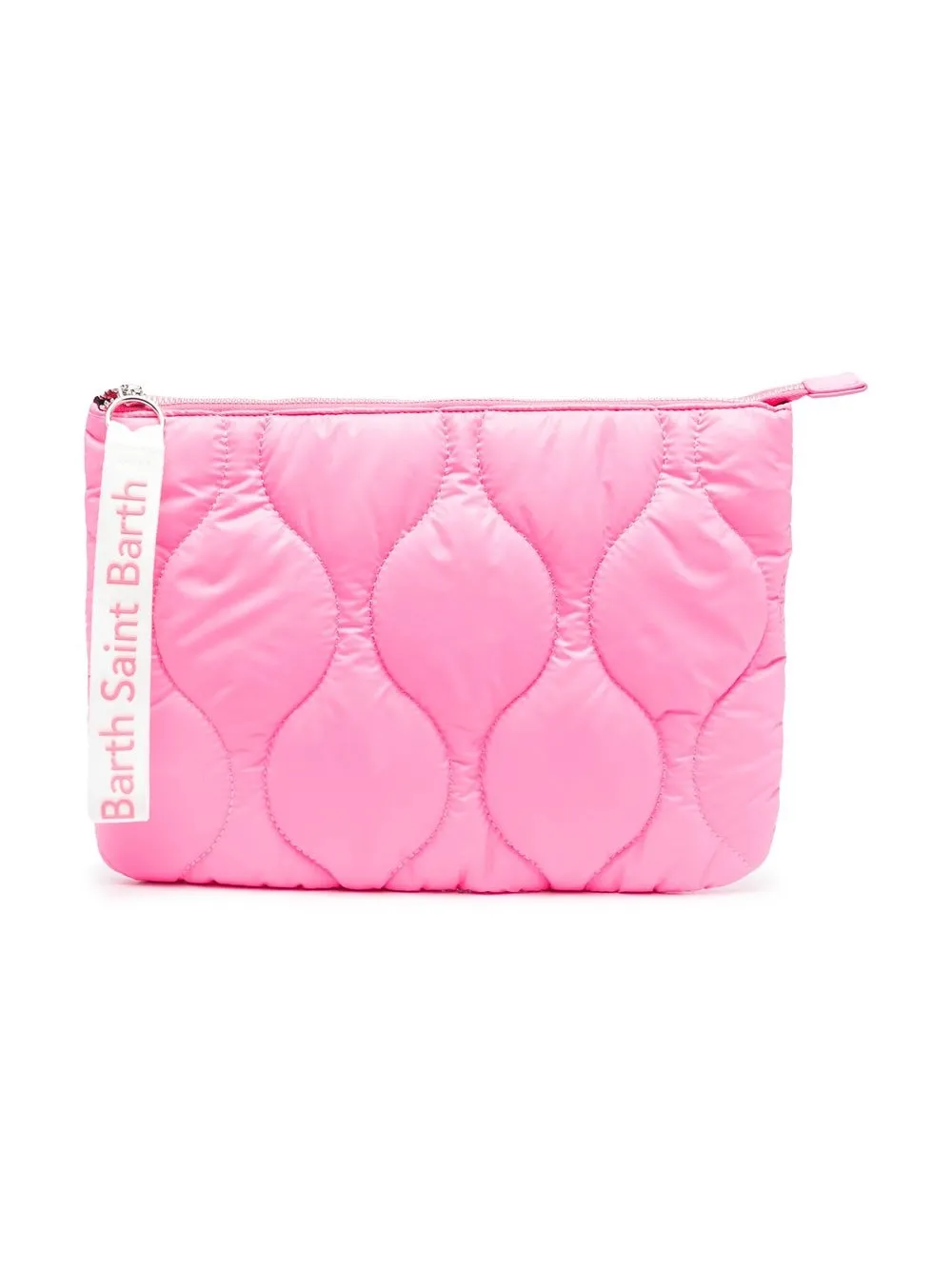 

MC2 Saint Barth Kids quilted logo-embroidered pouch - Pink