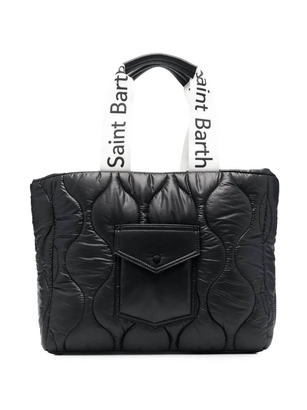 

MC2 Saint Barth Kids quilted-finish shoulder-bag - Black