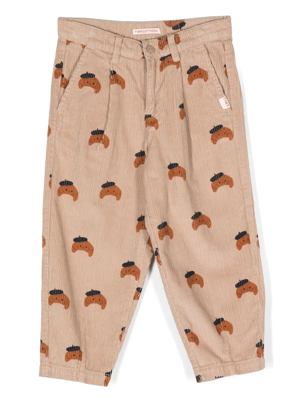 

Tiny Cottons corduroy abstract-pattern trousers - Neutrals