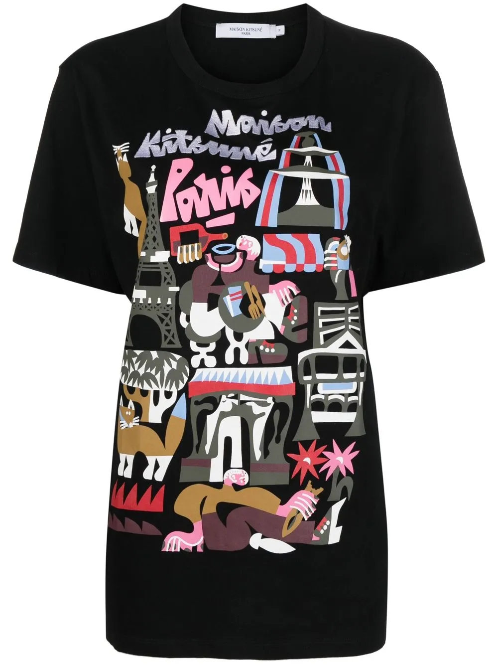 

Maison Kitsuné x Bill Rebholz graphic T-shirt - Black