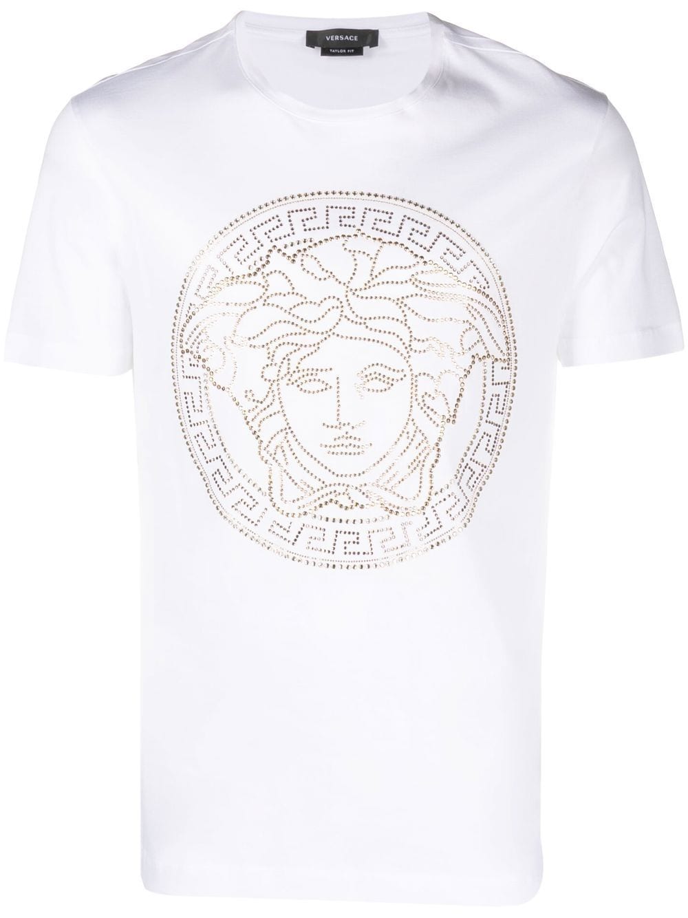 Versace Medusa Head Crew-neck T-shirt In White | ModeSens