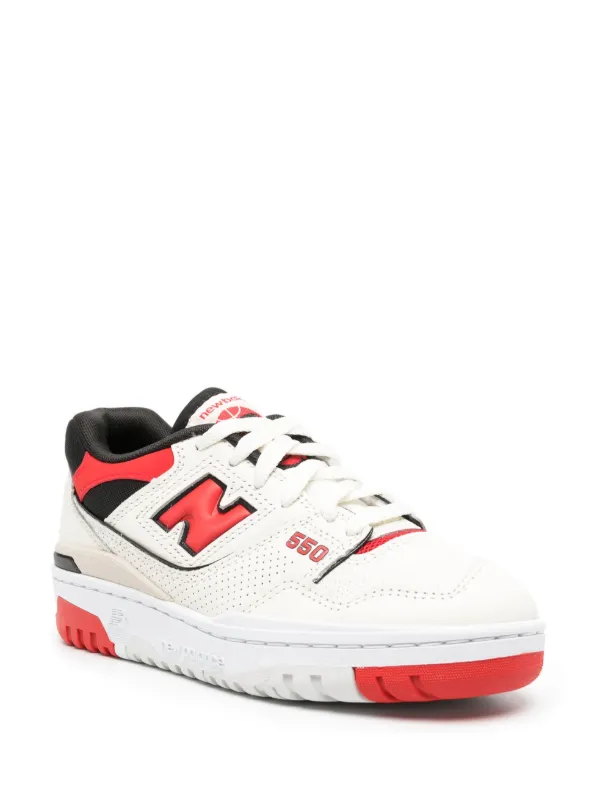 New balance hotsell red leather