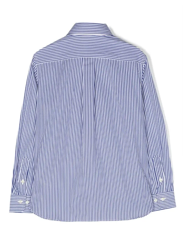 POLO RALPH LAUREN KIDS ストライプ シャツ | ブルー | FARFETCH JP
