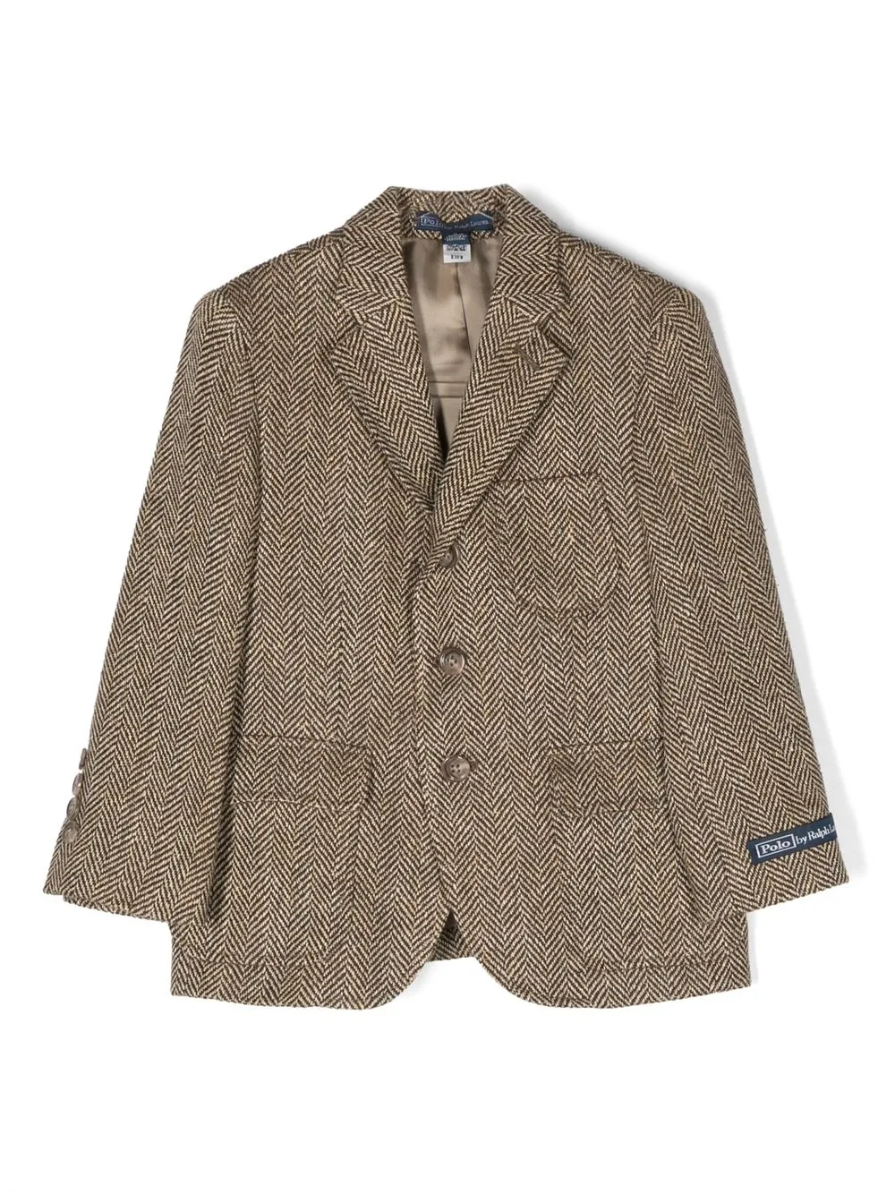 

Ralph Lauren Kids single-breasted tweed blazer - Brown