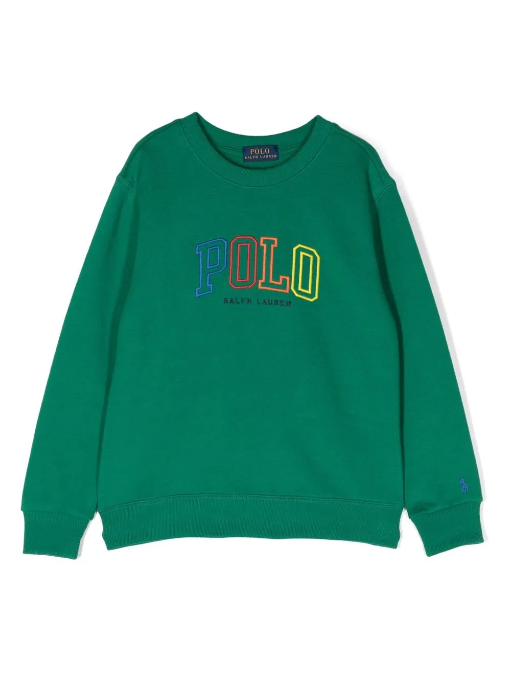 

Ralph Lauren Kids logo-embroidered fleece sweatshirt - Green
