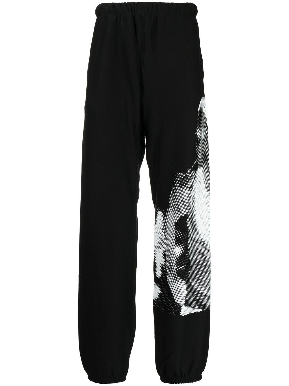 Takahiromiyashita The Soloist Graphic-print Cotton Track Pants In Black